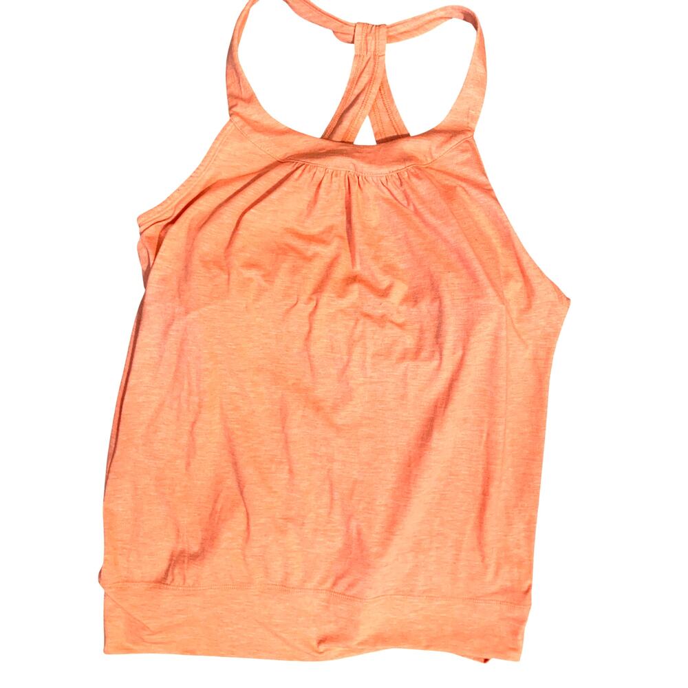 CALIA BY CARRIE UNDERWOOD CRISSCROSS BACK TANK W/SUPPORT BRA PEACH SIZE M